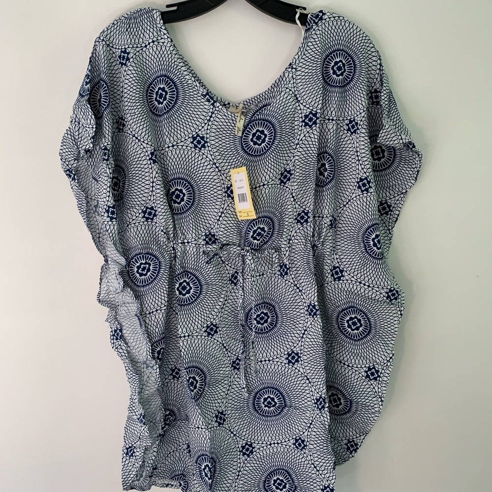 Cherrylane Sz 8 Navy/White Tunic top NWT